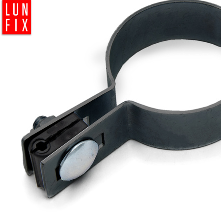 Mittelschelle Rund für 48 mm Pfosten Graphit