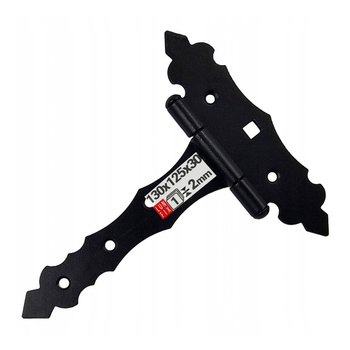 Scharnier Schwarz Gartentor 130x125x30x2 1stk.