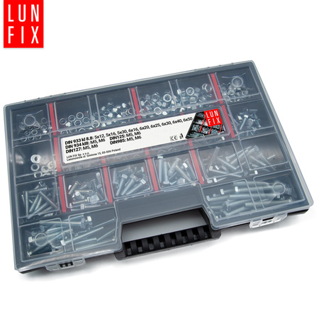 540 stück Sortiment Satz Schrauben Muttern Unterlegscheiben M5-M6