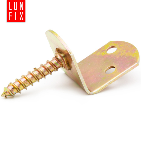 Flechtzaunhalter aus Stahl verzinkt 30x38x30 mm