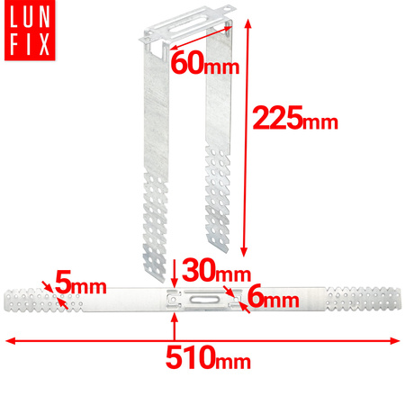60/225 mm Direktabhänger für Trockenbau Für CD-Profile 60/27