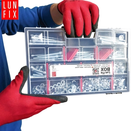 450 stück Sortiment Satz Zylinderkopfschrauben Muttern Unterlegscheiben M6