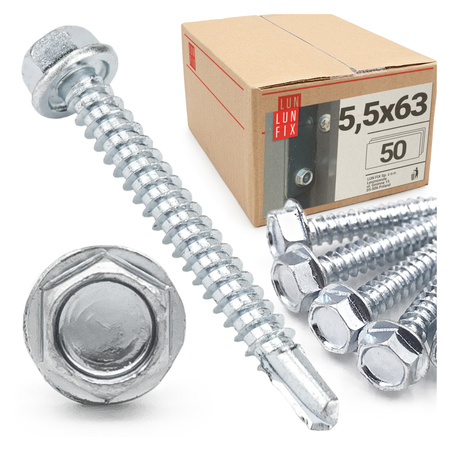 Bohrschrauben 5,5x63 50stk.