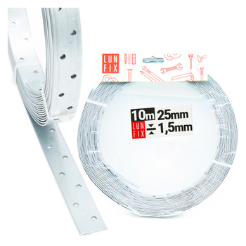 Lochband 25x1,5mm 10m