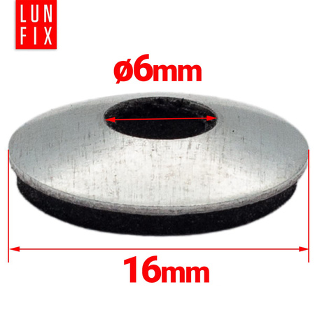 EPDM Unterlegscheiben M6 x 16mm 250