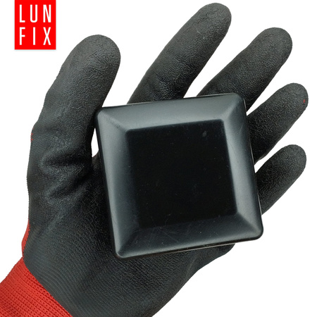 Pfostenkappen Schwarz 70x70 mm Eckig 1 stuck