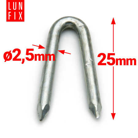 Krampen 2,5x25 1 kg (ca.360 Stk.)