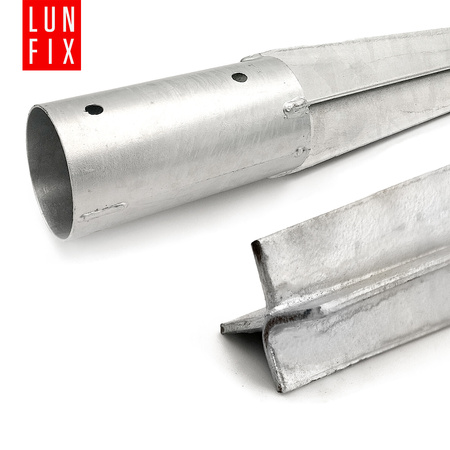 Montage Satz: Bodenhülse runden 80 cm + Schrauben