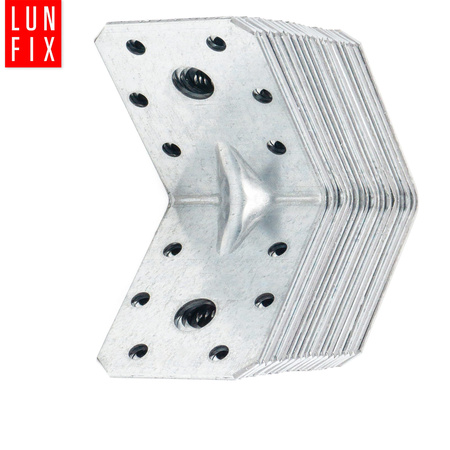 10er Set Schwerlast Winkelverbinder 60x60x45