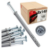 Schlagdübel 8x140 mm 100 Stük