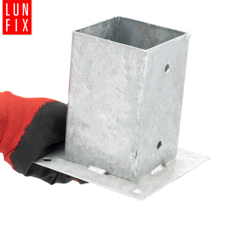 Montage Satz: Pfostenbasis 7x7 + Schrauben