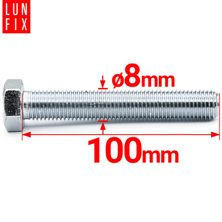 Sechskantschrauben M8x100 DIN 933 1 kg