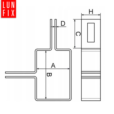 Eckschelle für 40x60 mm Pfosten Graphit