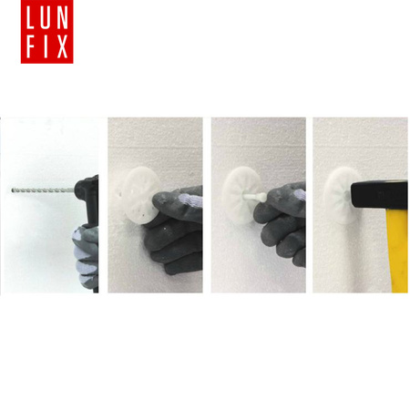 Styropordübel 140 mm Dämmstoffdübel 200stk.