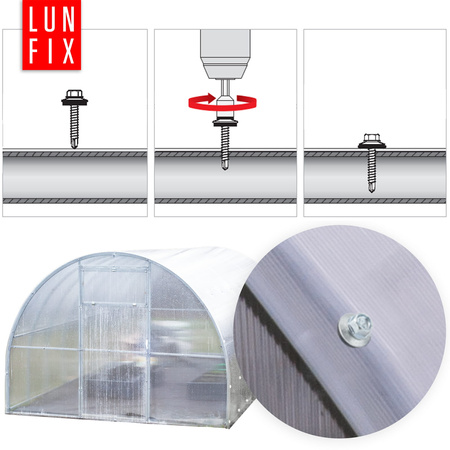 Wkręty do szklarni 4,8x35 samowiercące farmery ocynkowane WFD 25szt.