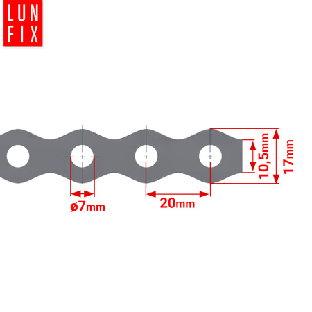 Lochband 17x0,7 10mb