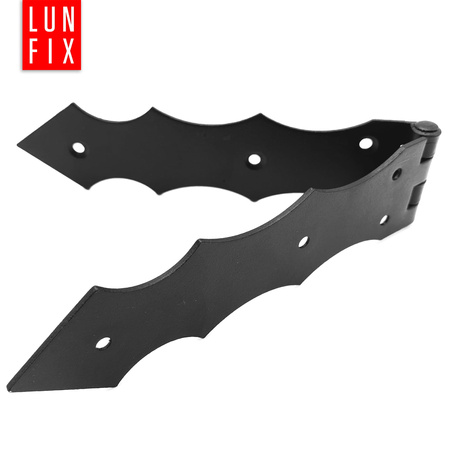 Scharnier Schwarz Gartentor 300x40x2,0 mm