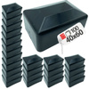 Pfostenkappen Schwarz 40x60 mm 100 Stück