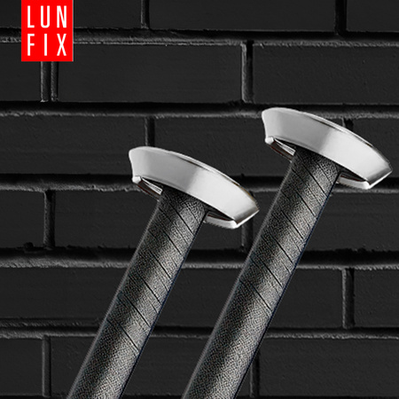 Bildernägel schwarz mit silberfarbenem Dekokopf 2x40 Betonnägel 30 Stück