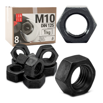 Sechskantmutter M10 Shwarz verzinkt DIN934 1kg