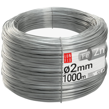 Spanndraht Gartendraht Silber Verzinkt 1000m Ø2mm