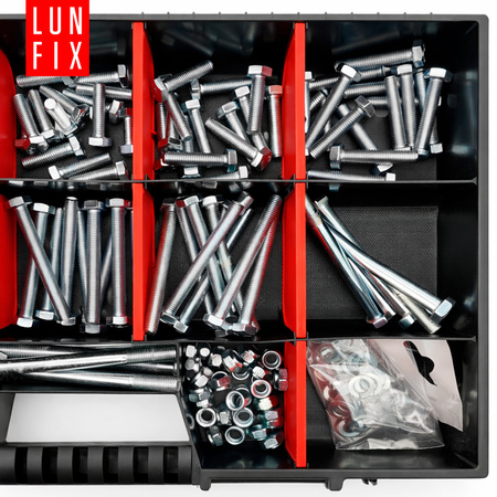 420 stück Sortiment Satz Schrauben Muttern Unterlegscheiben M8