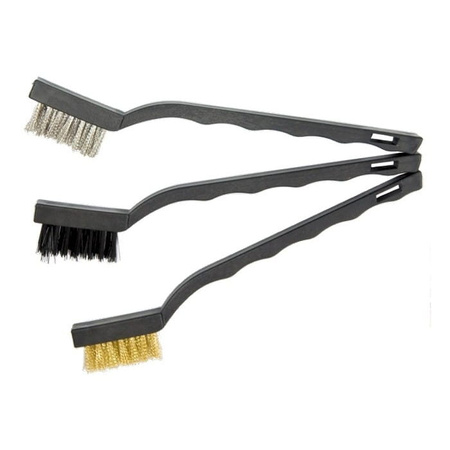 Szczotka druciana ręczna zestaw małe 3szt.