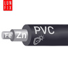 Spanndraht Gartendraht Anthrazit Verzinkt und PVC 50m Ø3,6mm