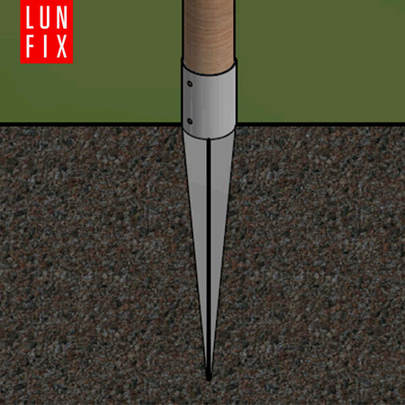 Einschlag-Bodenhülse Ø100mm 760 mm