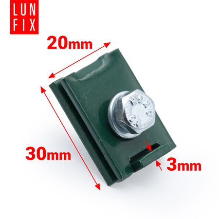 Eckverbinder ür Gittermatten inkl. Befestigungsmaterial Grün 10stk.