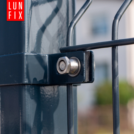 Kunststoffaufnahme Clips für Stabmattenzäune 5 mm 10er Set