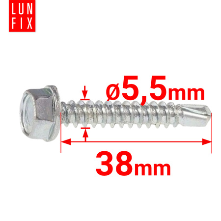 Bohrschrauben 5,5x38 50stk.