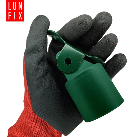 Querstrebenhalter zur Zaunpfosten Grün inkl. 2 Schrauben