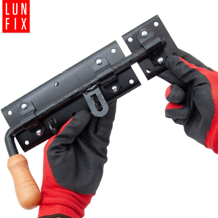 Bolzenriegel Torriegel Riegel 280x80 Schwarz Rechts