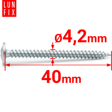 Selbstschneidende 4,2 x 40 mm 100 Stück