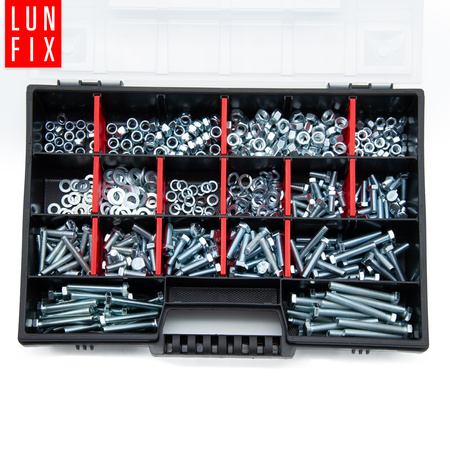 540 stück Sortiment Satz Schrauben Muttern Unterlegscheiben M5-M6