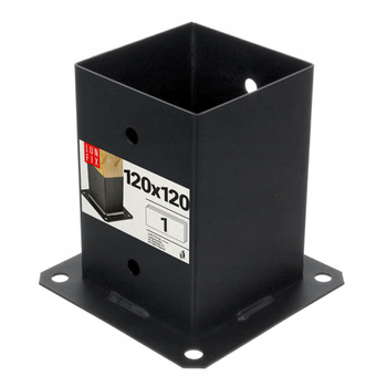 Pfostenträger 120x120 Shwarz