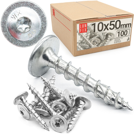 Pfostenschrauben 10 x 50mm 100 Stück T40