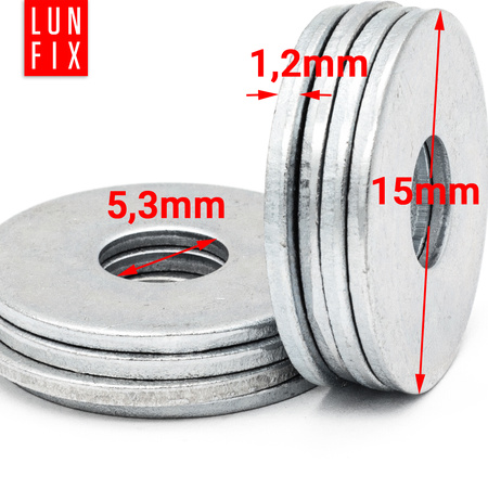 groß Unterlegscheiben M5 - DIN 9021 1kg