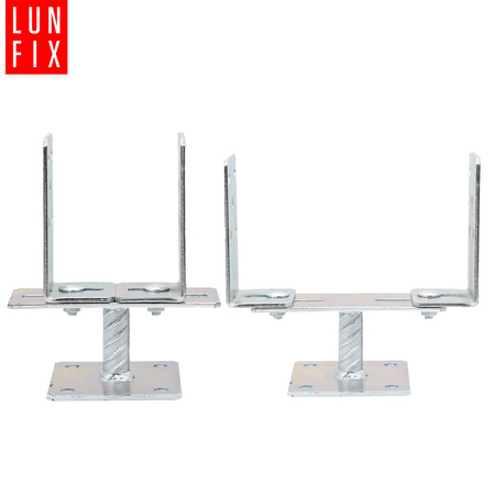 Pfostenträger zum Aufschrauben U-Form 200x60x4mm