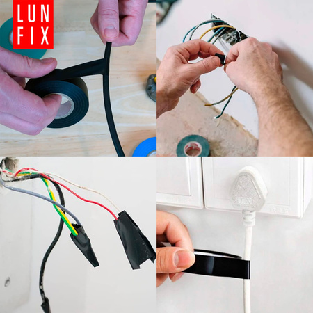 10x Isolierband Isoband Elektriker 20m x 19mm Schwarz