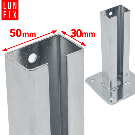 Pfostenträger 60x40x1,6mm