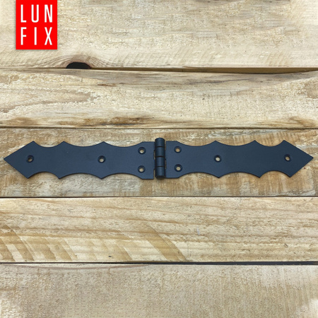 Scharnier Schwarz Gartentor 300x40x2,0 mm