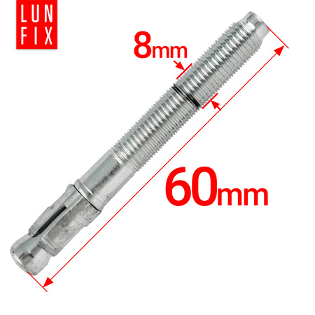 Schwerlastanker Bolzenanker M8 60mm 50stk