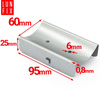50 x Längsverbinder Für CD60/27 Profile 25x95x60 mm Verzinkt