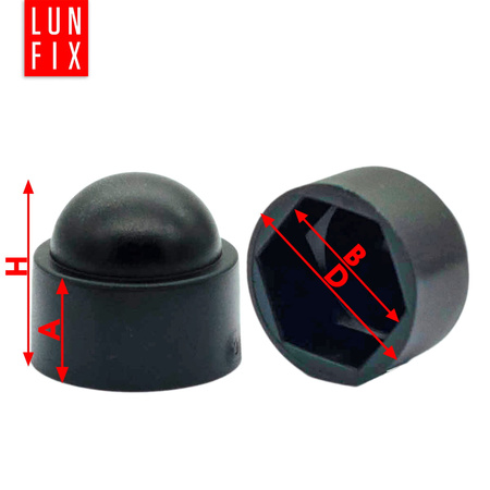 Schraubenkappe Schwarz M10 10 Stuck