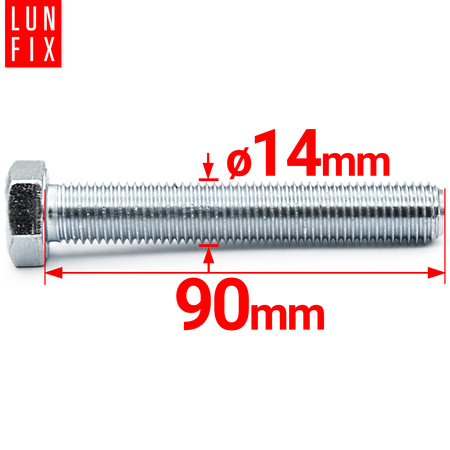 Sechskantschrauben M14x90 DIN 933 1 kg (ca.8 Stk.)