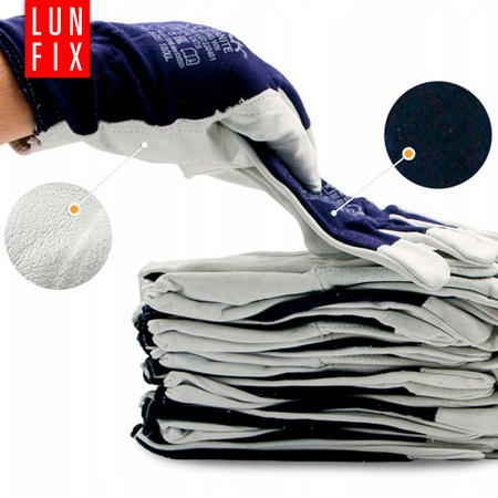 Textile Arbeitshandschuhe mit Ziegenleder Größe 11 XXL