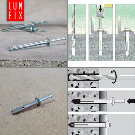 Stahl Betonanker 6x65 10ks.