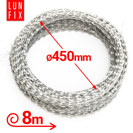 Klingendraht Natodraht 450mm 8m